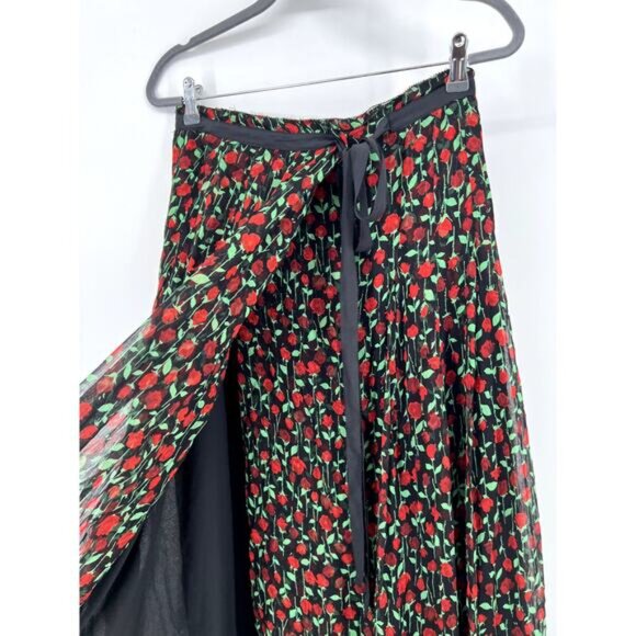 The Kooples rosa pleated wrap midi skirt 2 - Picture 6 of 7